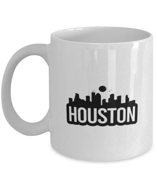Houston Bold Skyline, white Coffee Mug, Coffee Cup 11oz. Model 60087