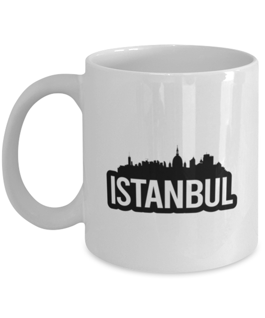 Istanbul Bold Skyline, white Coffee Mug, Coffee Cup 11oz. Model 60087
