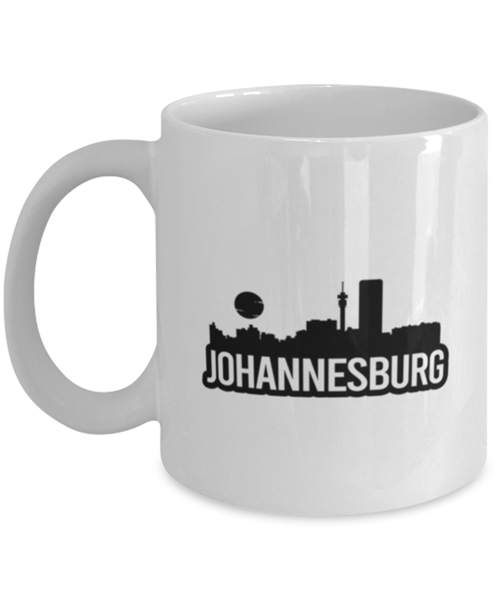 Johannesburg Bold Skyline, white Coffee Mug, Coffee Cup 11oz. Model 60087