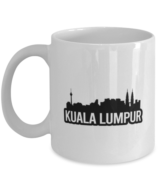 Kuala Lumpur Bold Skyline, white Coffee Mug, Coffee Cup 11oz. Model 60087
