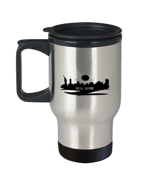 New York Skyline silhouette,  Travel Mug. Model 60087