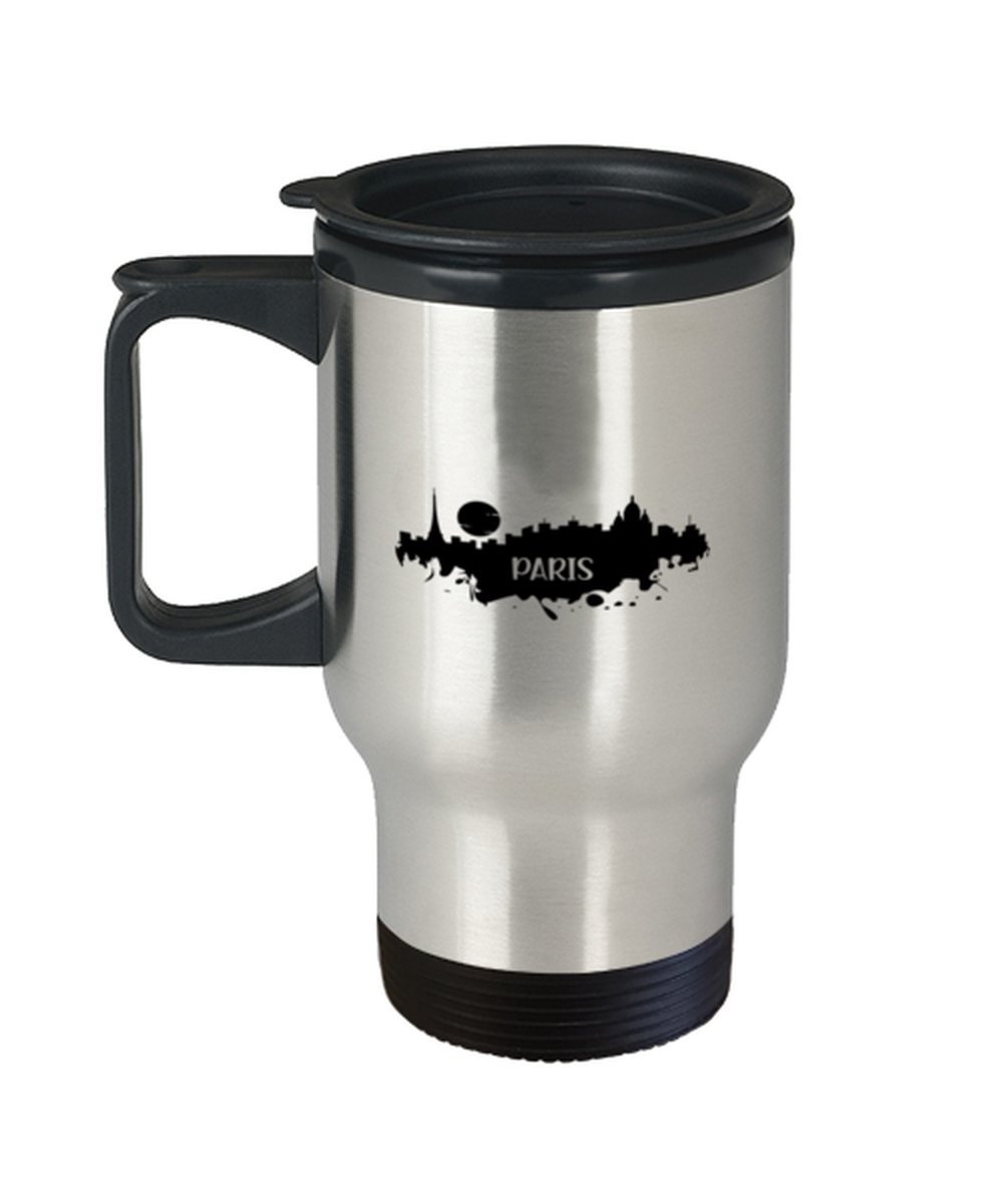 Paris skyline silhouette,  Travel Mug. Model 60087