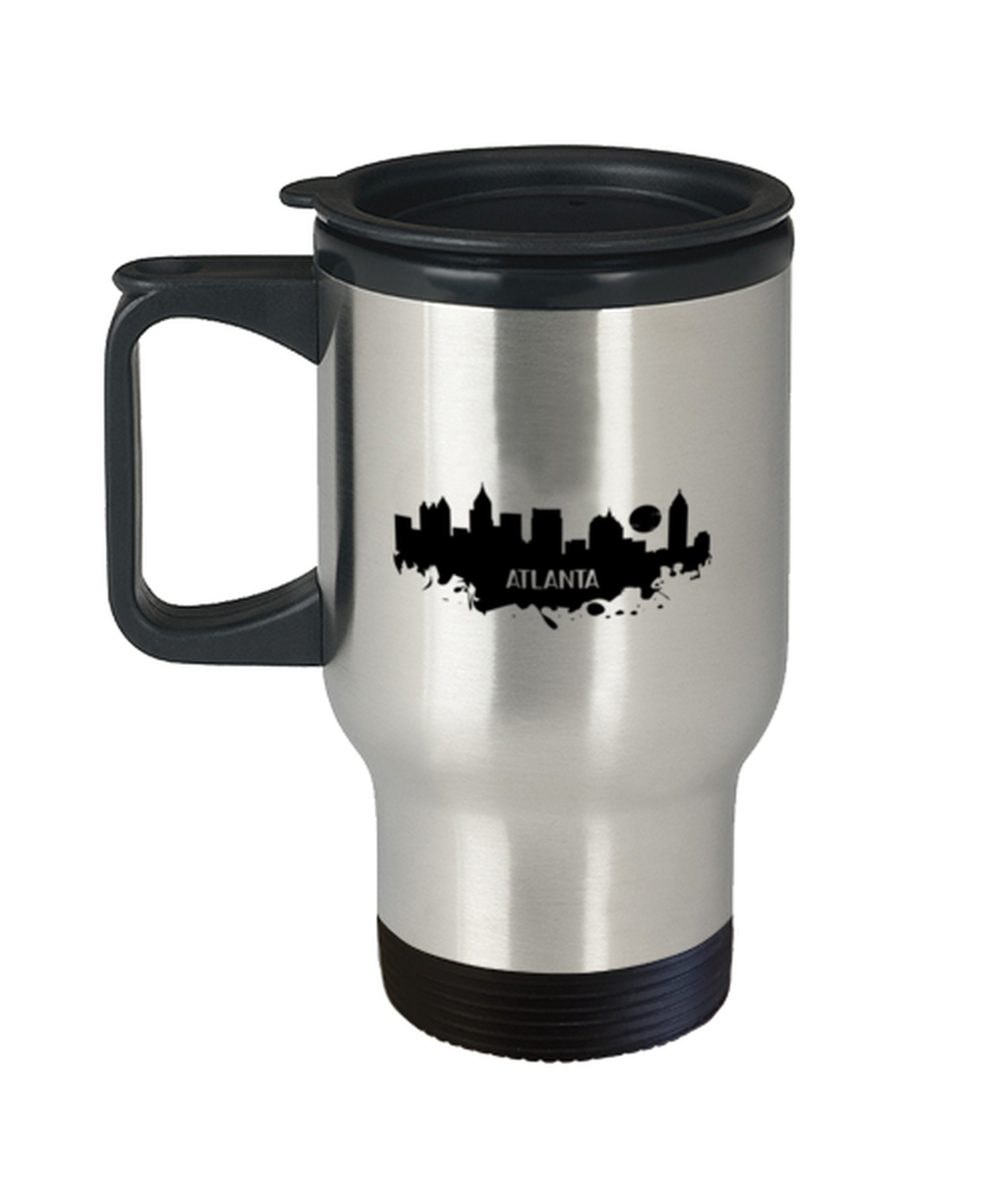 Atlanta Skyline silhouette,  Travel Mug. Model 60087