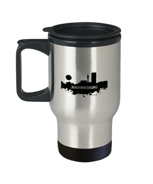 Johannesburg Skyline silhouette,  Travel Mug. Model 60087