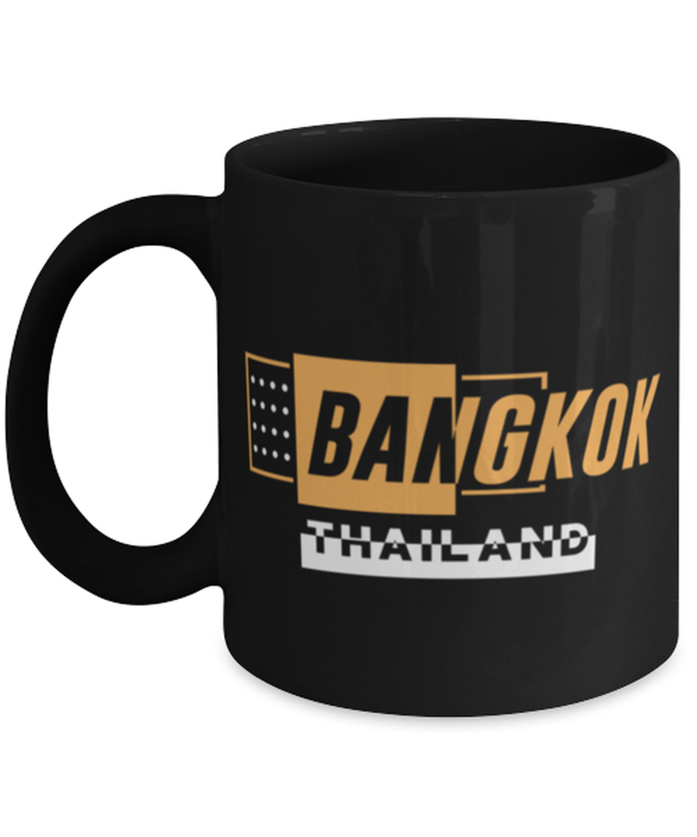 Bangkok, black Coffee Mug, Coffee Cup 11oz. Model 60082