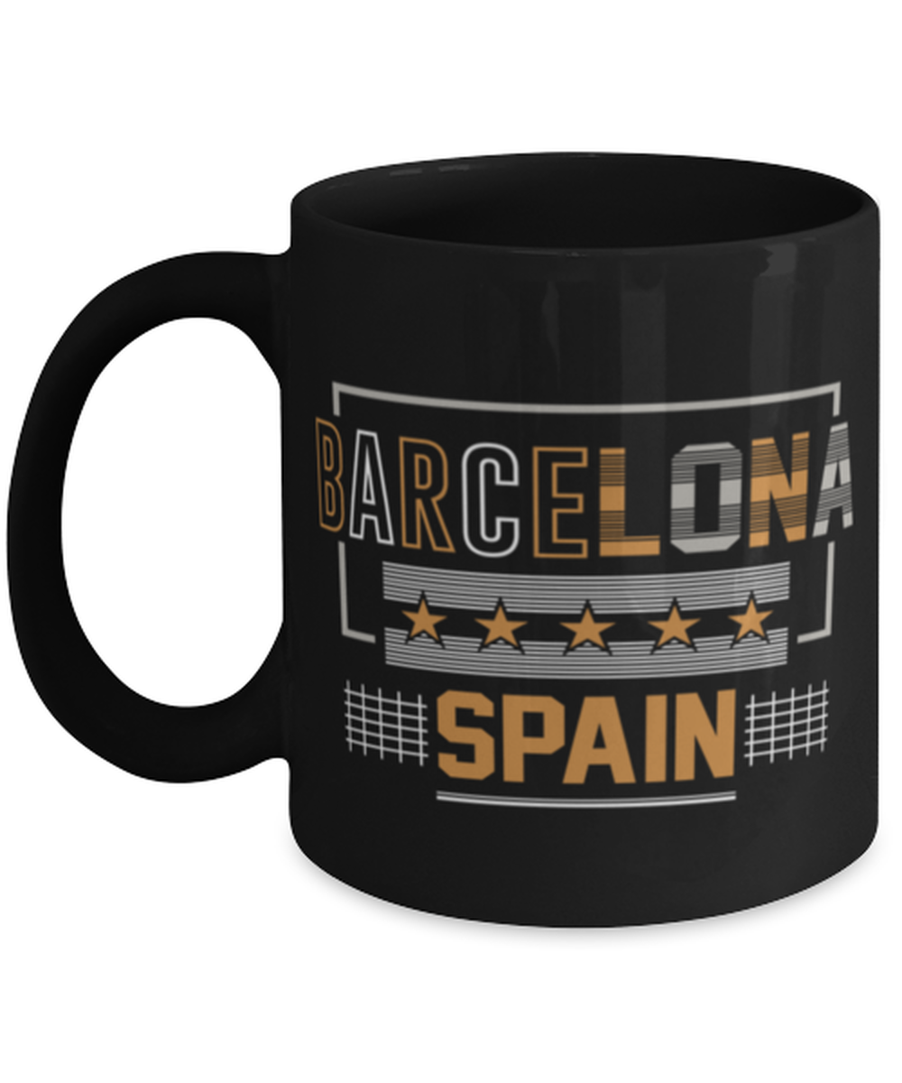 Barcelona, black Coffee Mug, Coffee Cup 11oz. Model 60082