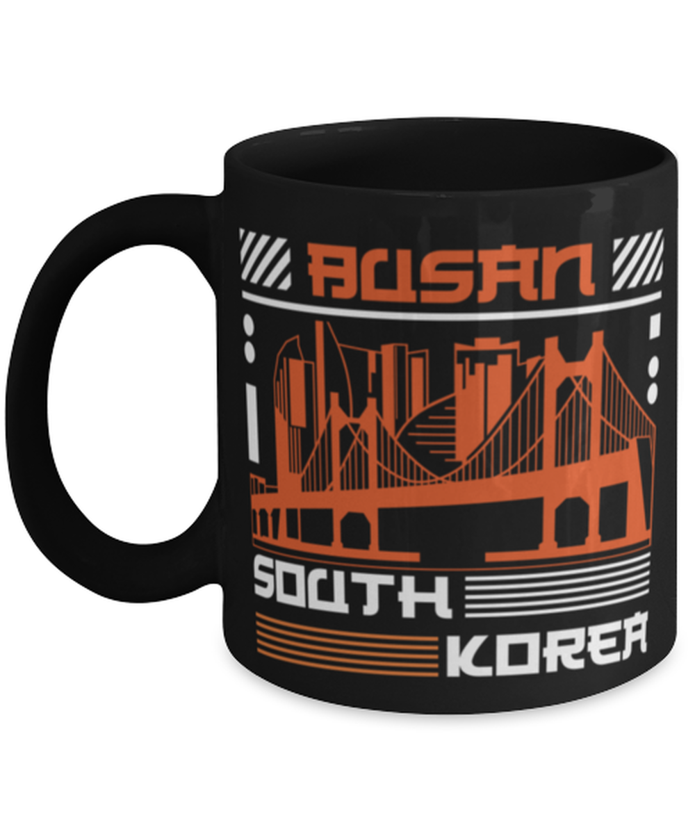 Busan, black Coffee Mug, Coffee Cup 11oz. Model 60082
