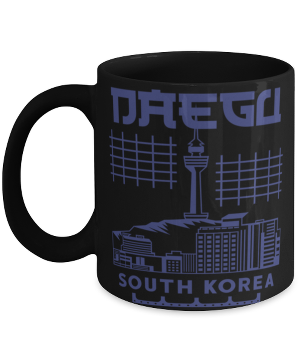 Daegu, black Coffee Mug, Coffee Cup 11oz. Model 60082