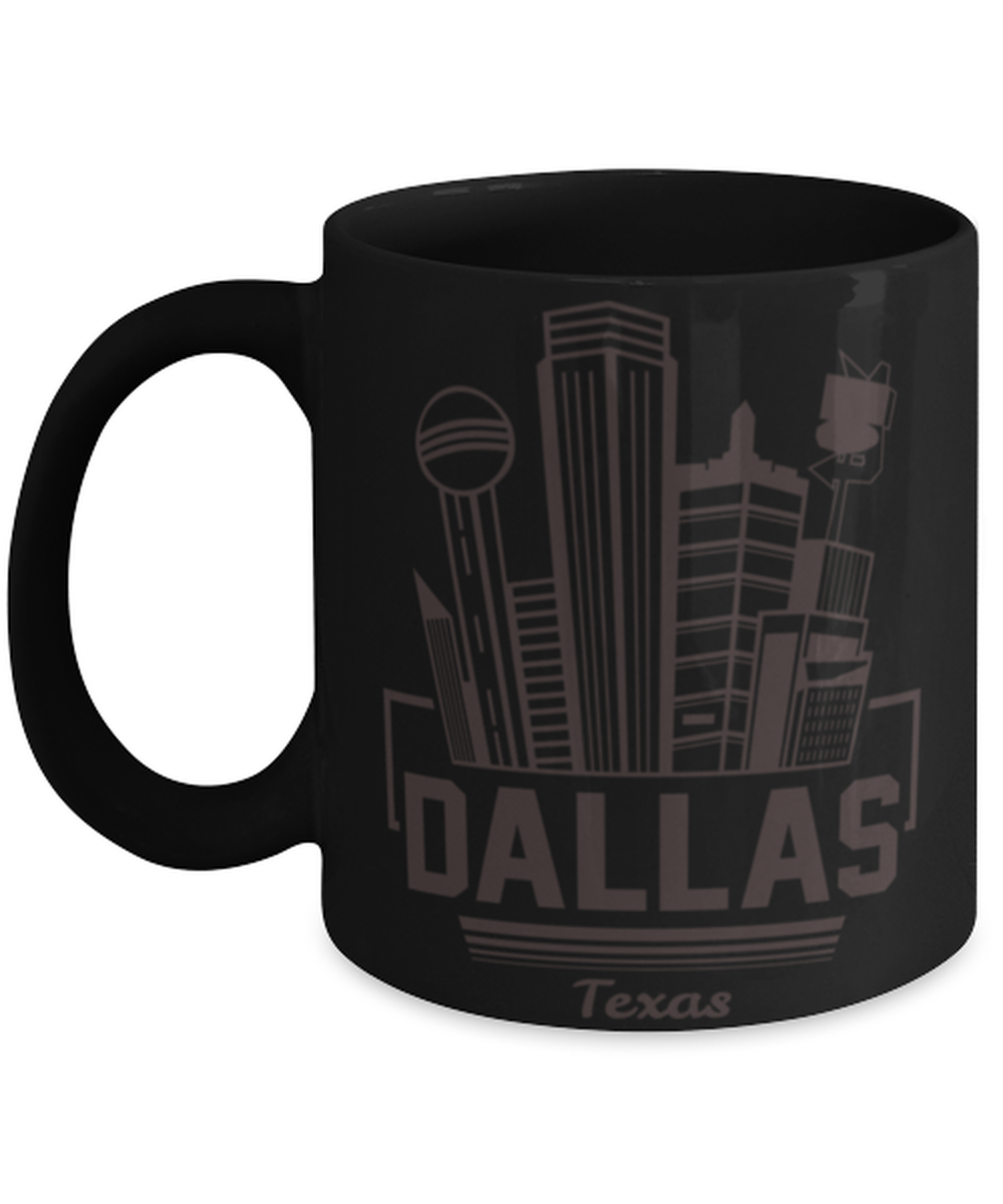 Dallas, black Coffee Mug, Coffee Cup 11oz. Model 60082