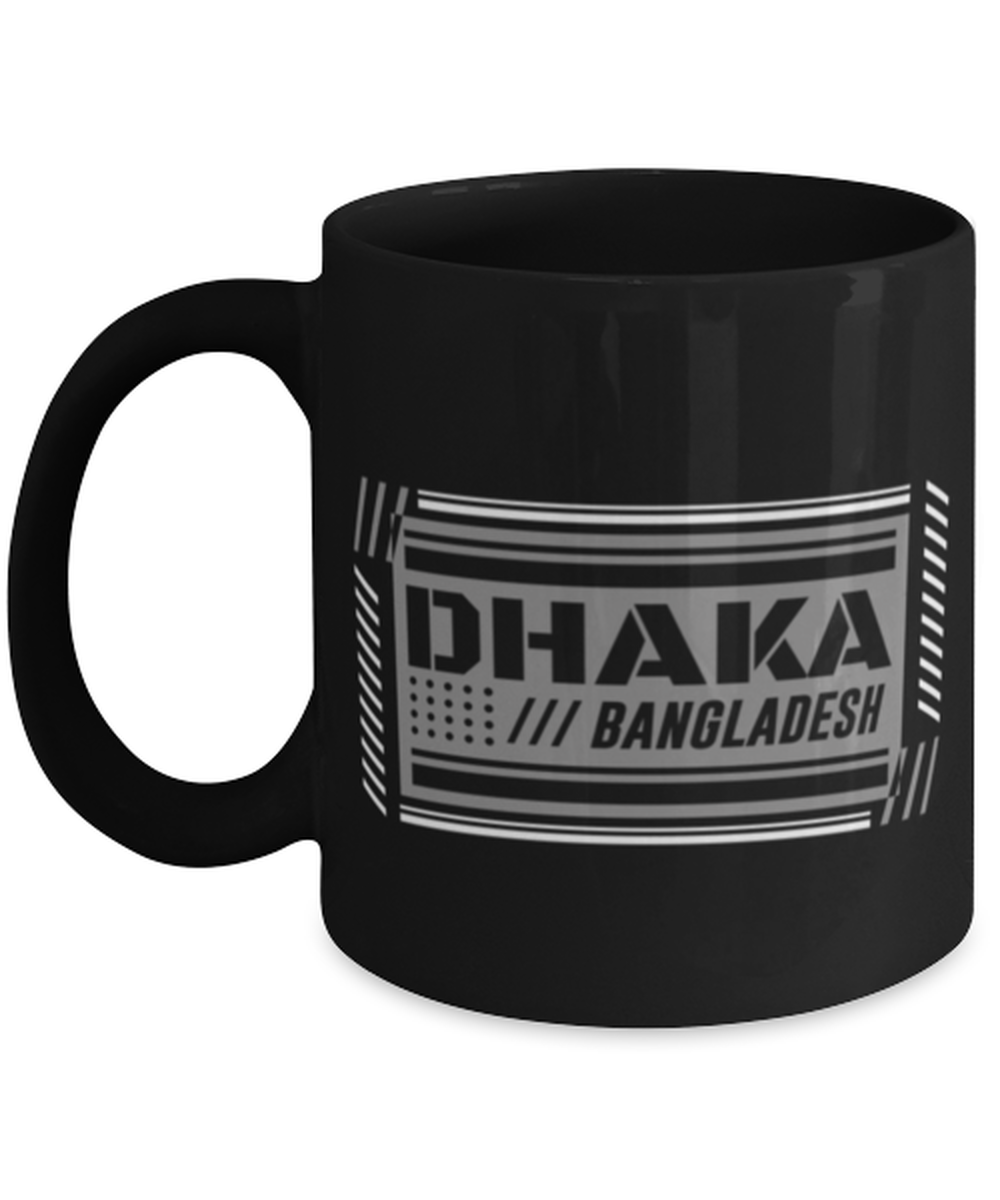 Dhaka, black Coffee Mug, Coffee Cup 11oz. Model 60082