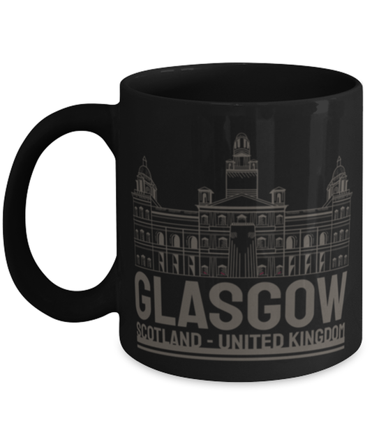 Glasgow, black Coffee Mug, Coffee Cup 11oz. Model 60082