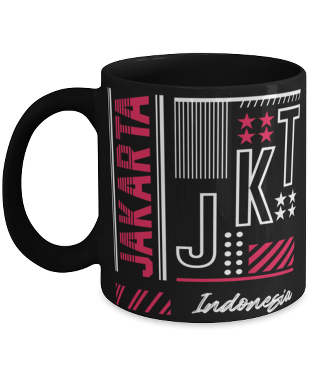 Jakarta, black Coffee Mug, Coffee Cup 11oz. Model 60082
