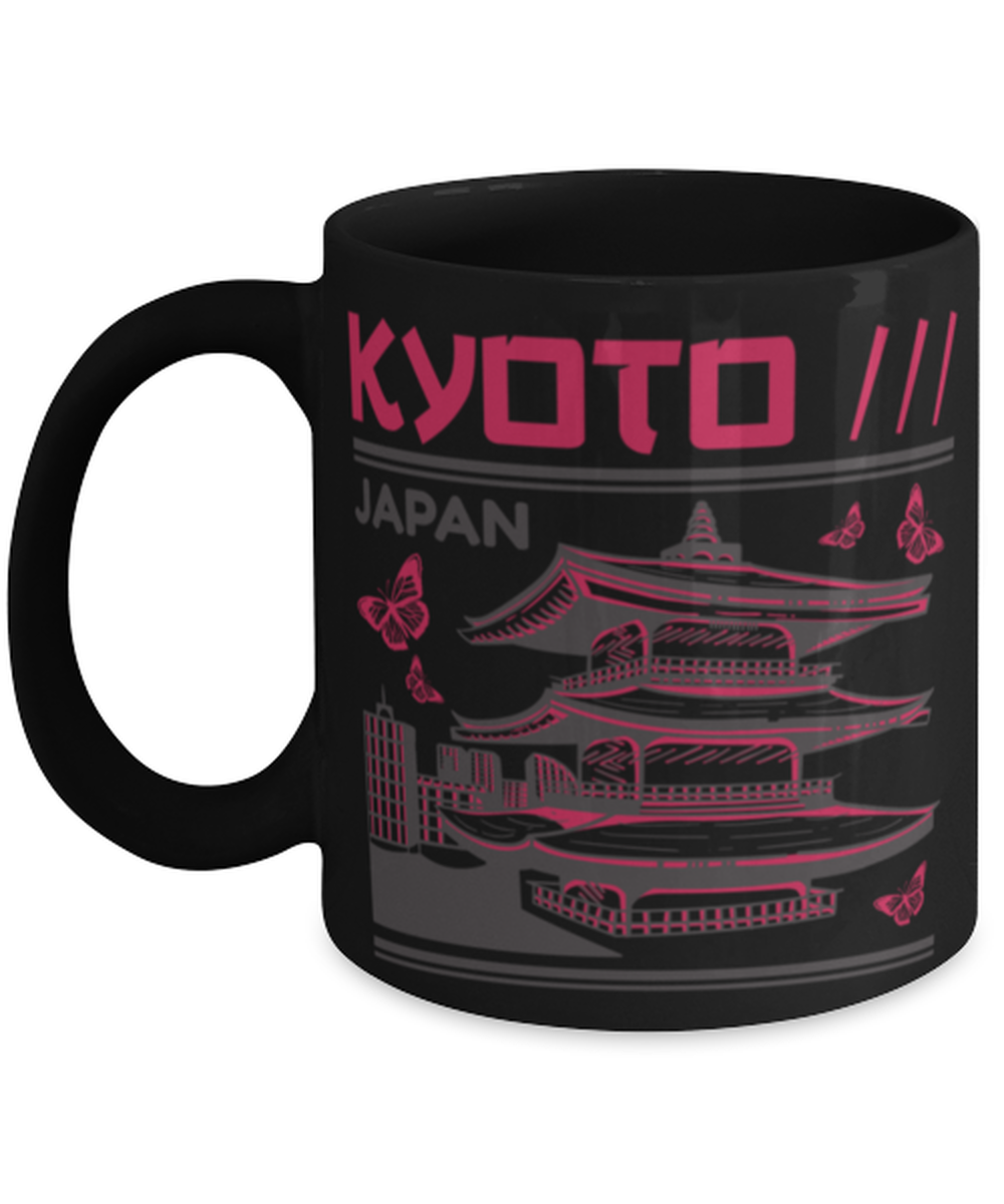 Kyoto, black Coffee Mug, Coffee Cup 11oz. Model 60082