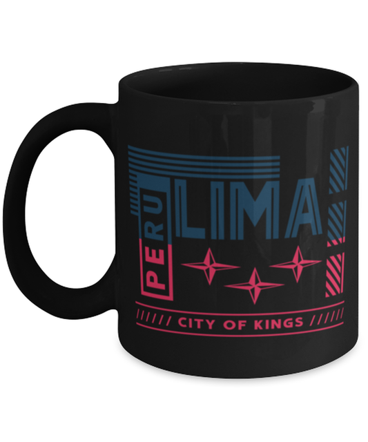 Lima, black Coffee Mug, Coffee Cup 11oz. Model 60082