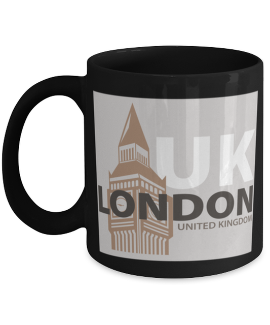 London 2, black Coffee Mug, Coffee Cup 11oz. Model 60082