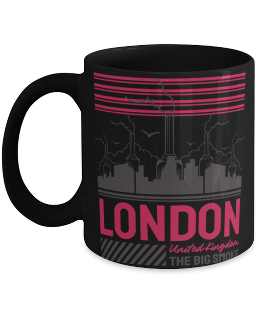 London, black Coffee Mug, Coffee Cup 11oz. Model 60082