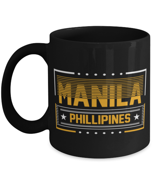Manila, black Coffee Mug, Coffee Cup 11oz. Model 60082