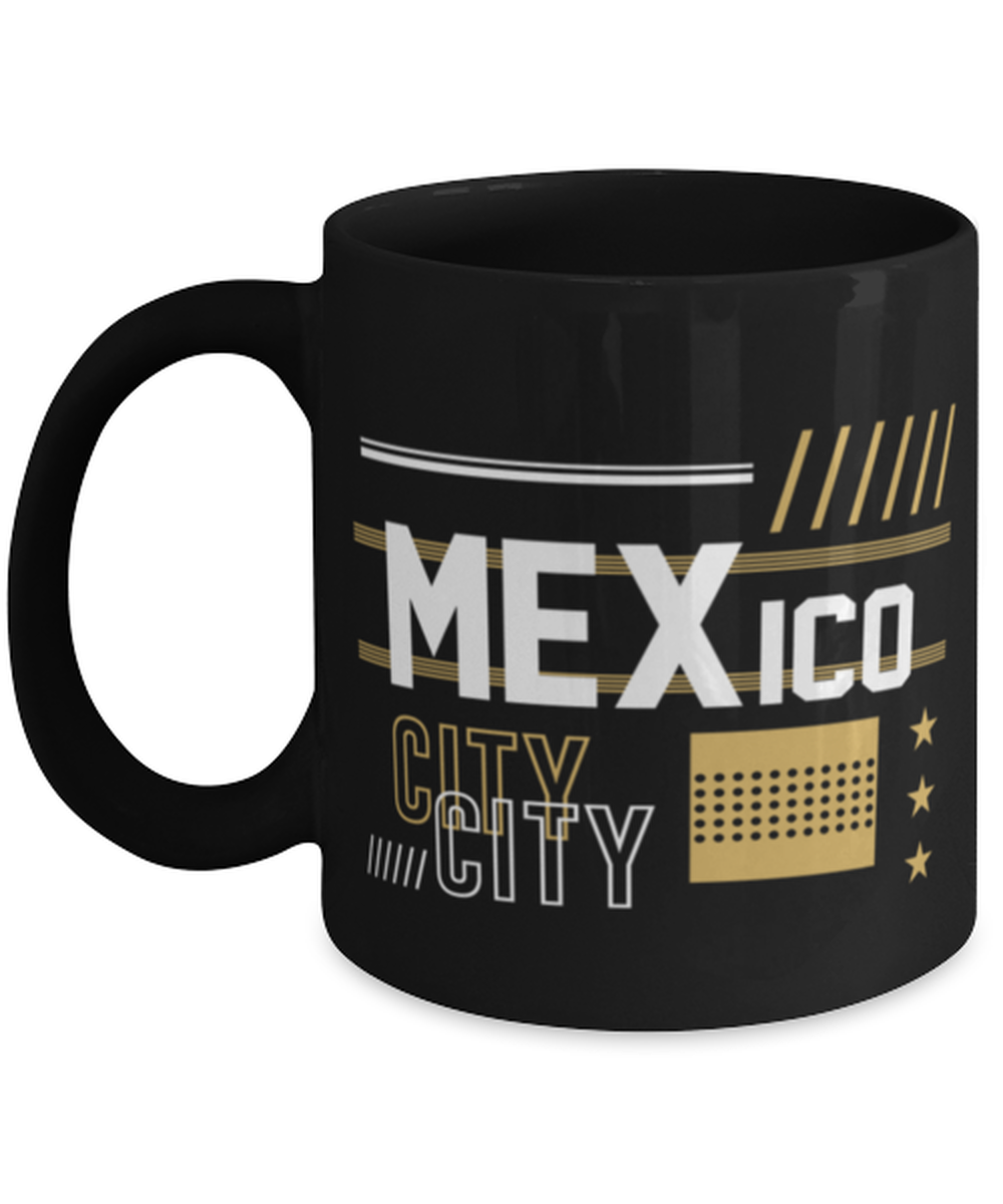 Mexico City, black Coffee Mug, Coffee Cup 11oz. Model 60082