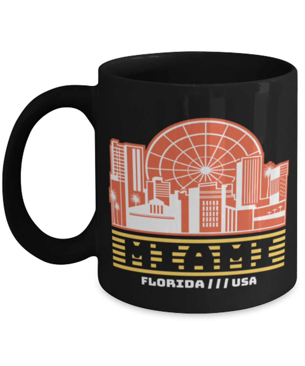 Miami, black Coffee Mug, Coffee Cup 11oz. Model 60082