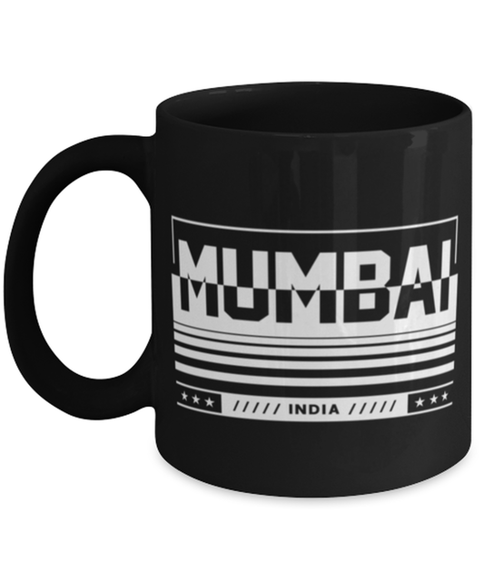 Mumbai, black Coffee Mug, Coffee Cup 11oz. Model 60082