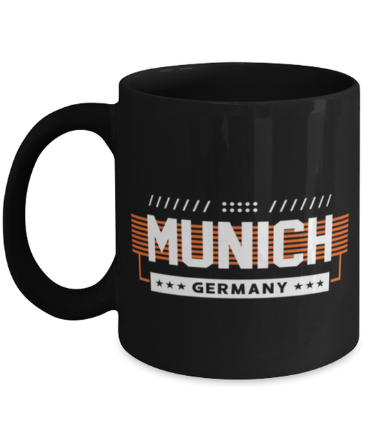 Munich, black Coffee Mug, Coffee Cup 11oz. Model 60082