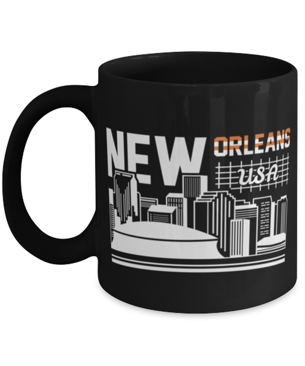 New Orleans, black Coffee Mug, Coffee Cup 11oz. Model 60082
