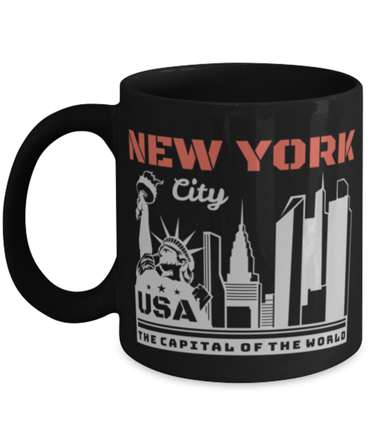 New York 2, black Coffee Mug, Coffee Cup 11oz. Model 60082