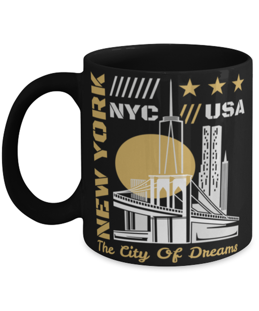 New York, black Coffee Mug, Coffee Cup 11oz. Model 60082