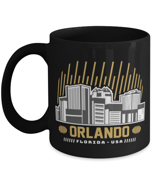 Orlando, black Coffee Mug, Coffee Cup 11oz. Model 60082
