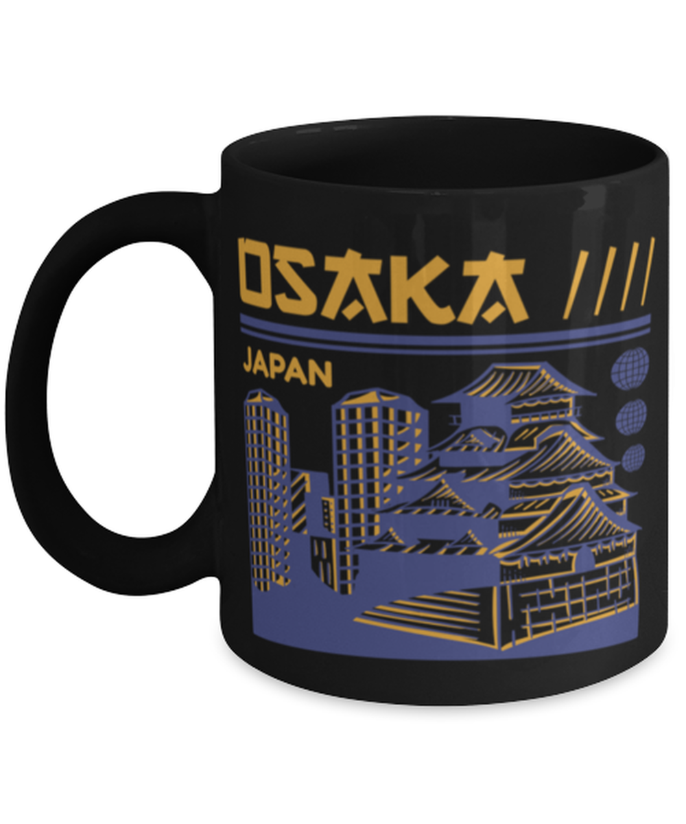 Osaka, black Coffee Mug, Coffee Cup 11oz. Model 60082
