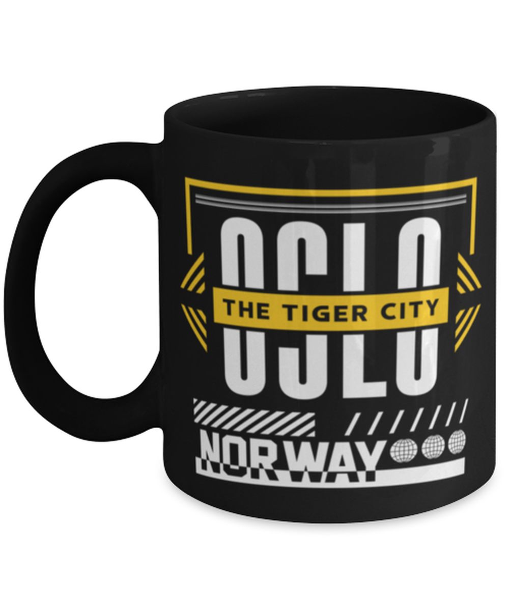 Oslo, black Coffee Mug, Coffee Cup 11oz. Model 60082