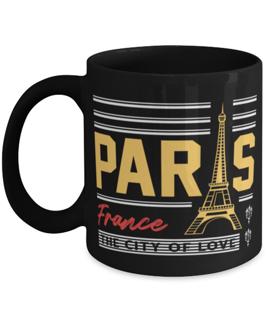 Paris, black Coffee Mug, Coffee Cup 11oz. Model 60082