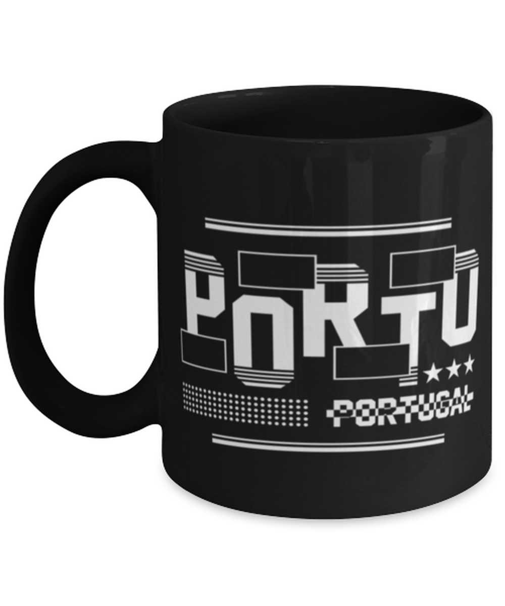 Porto, black Coffee Mug, Coffee Cup 11oz. Model 60082