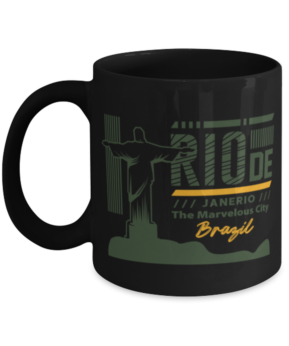 Rio de Janerio, black Coffee Mug, Coffee Cup 11oz. Model 60082