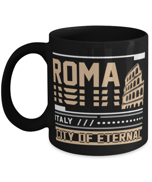 Roma, black Coffee Mug, Coffee Cup 11oz. Model 60082