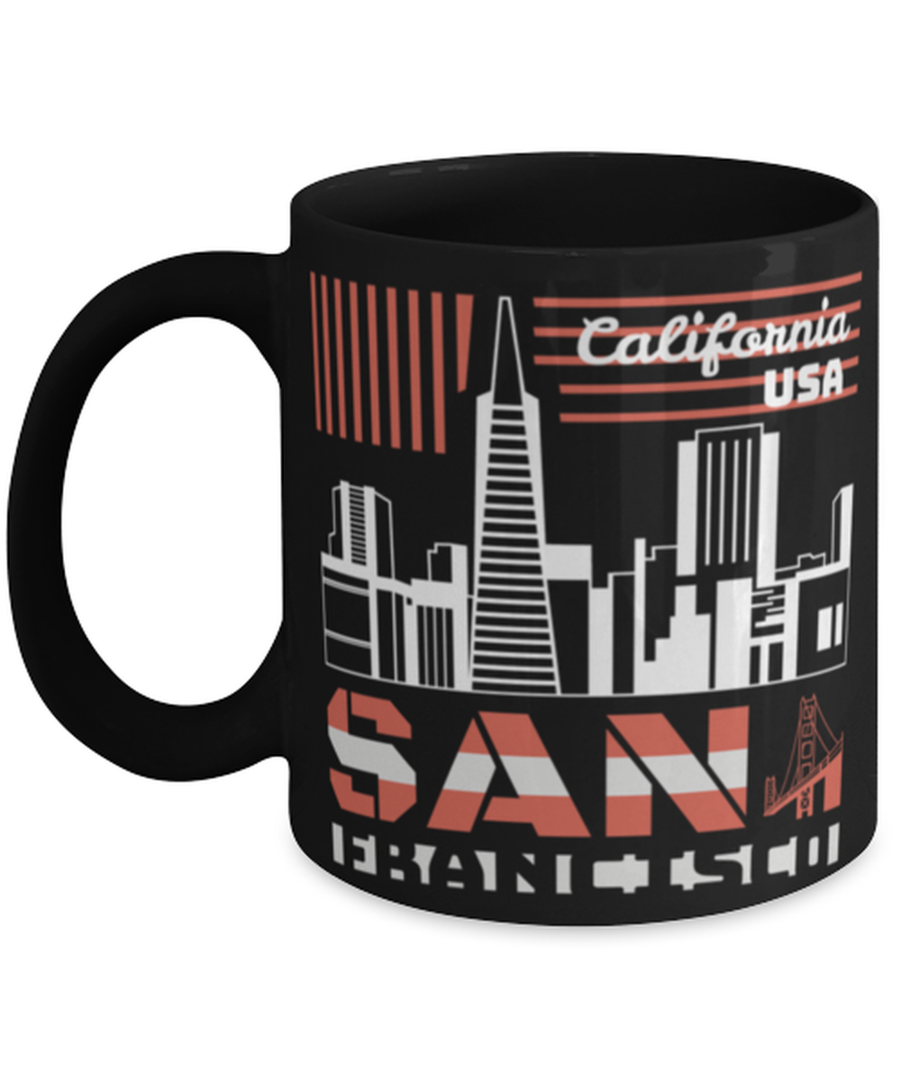 San Francisco, black Coffee Mug, Coffee Cup 11oz. Model 60082