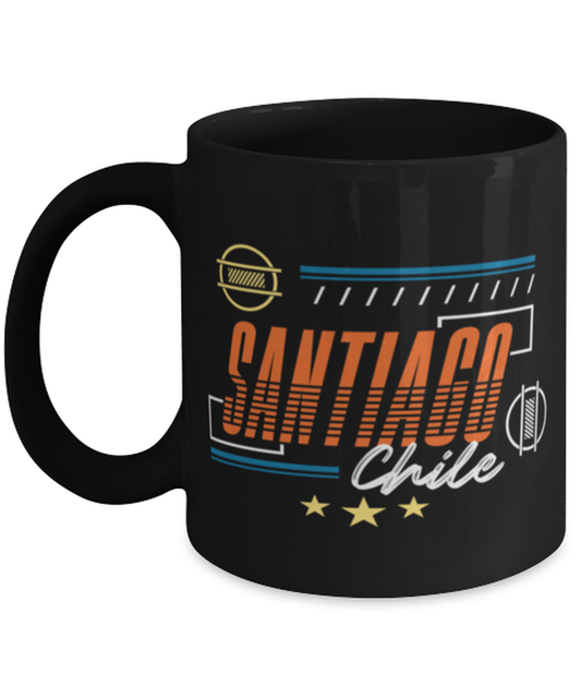 Santiago, black Coffee Mug, Coffee Cup 11oz. Model 60082