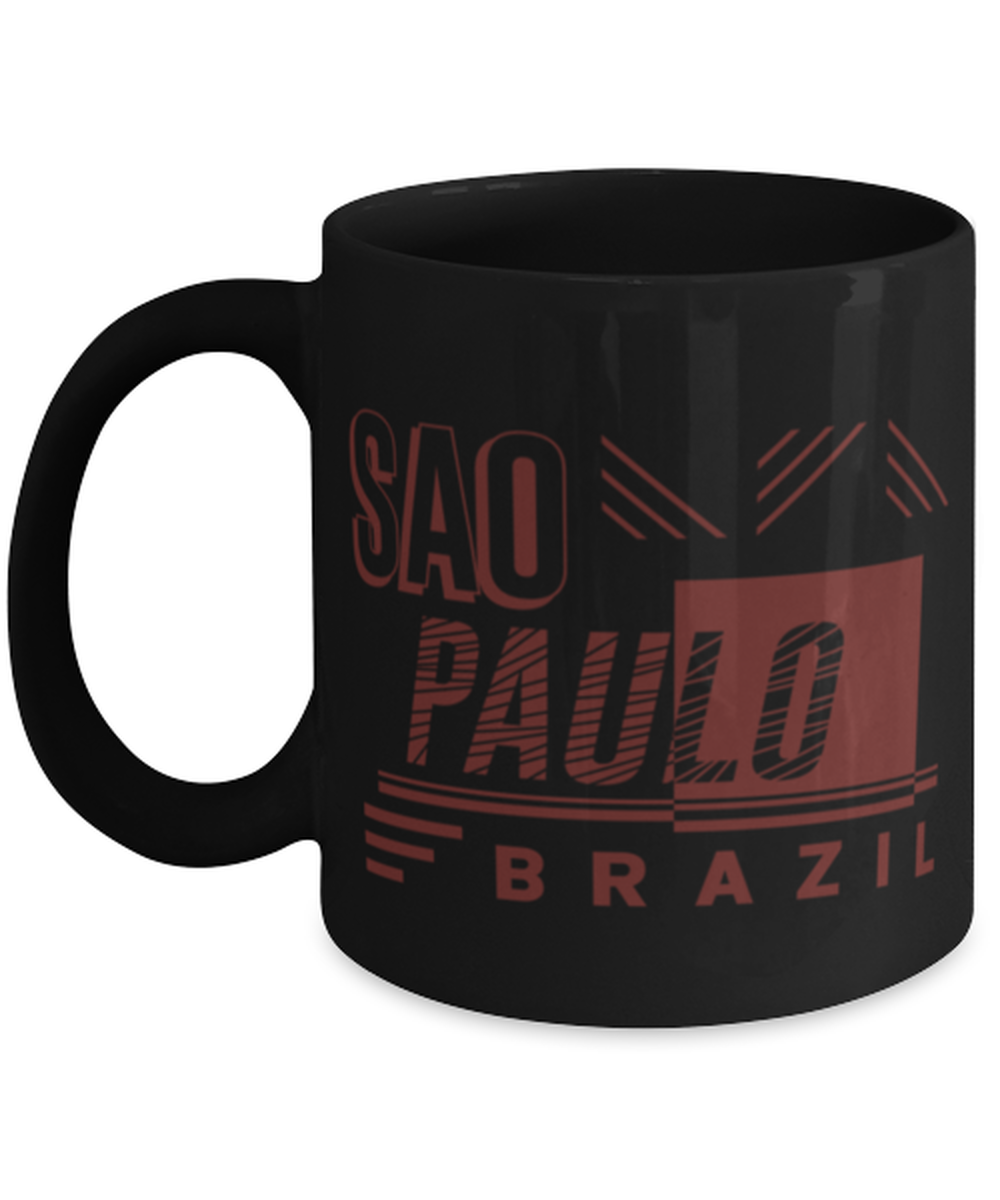 Sao Paulo, black Coffee Mug, Coffee Cup 11oz. Model 60082