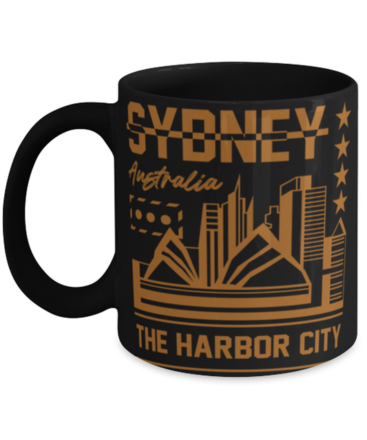 Sydney, black Coffee Mug, Coffee Cup 11oz. Model 60082