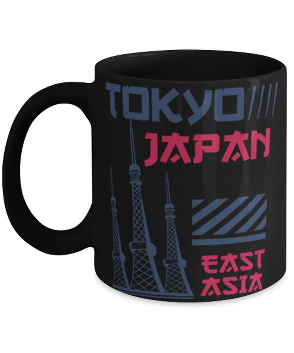 Tokyo 2, black Coffee Mug, Coffee Cup 11oz. Model 60082