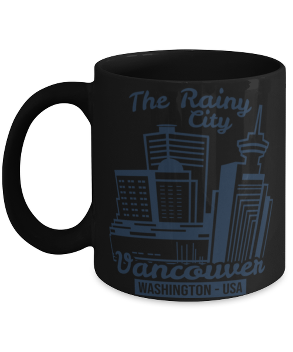 Vancouver, black Coffee Mug, Coffee Cup 11oz. Model 60082