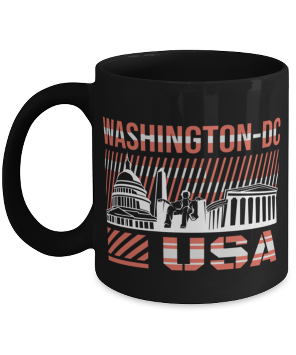 Washington DC, black Coffee Mug, Coffee Cup 11oz. Model 60082