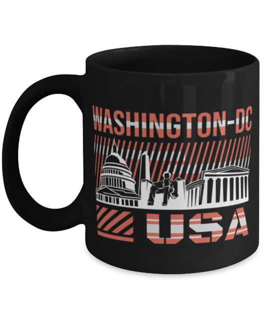 Washington DC, black Coffee Mug, Coffee Cup 11oz. Model 60082