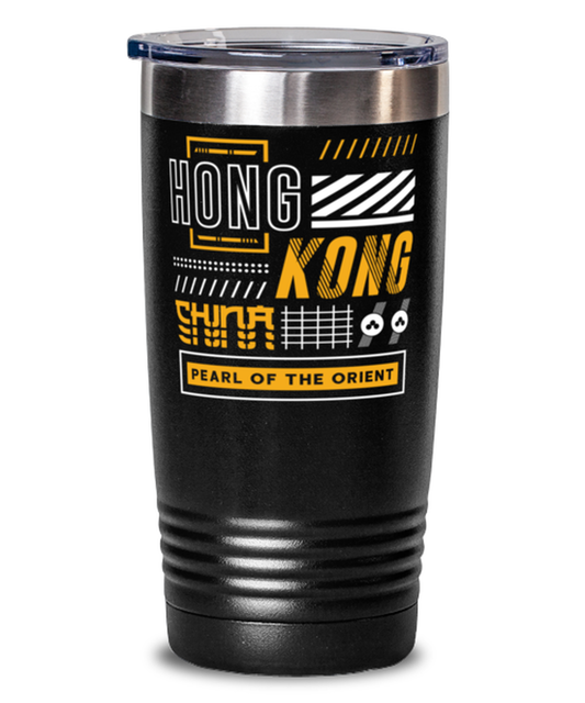 Hong Kong, black Tumbler 20oz. Model 60082