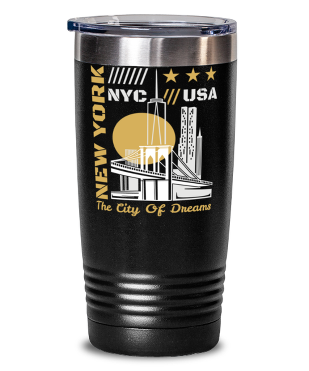 New York, black Tumbler 20oz. Model 60082
