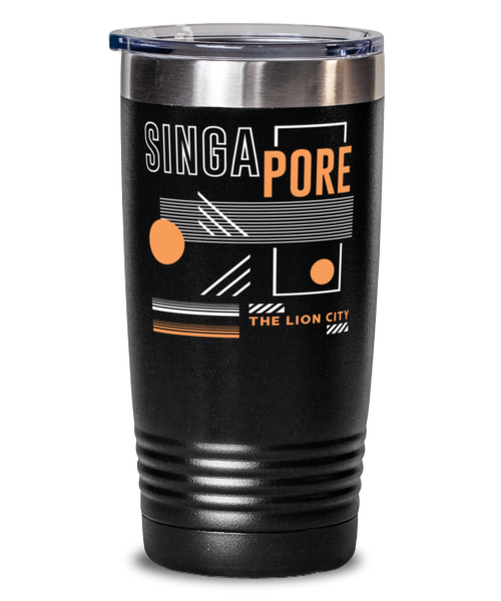Singapore, black Tumbler 20oz. Model 60082