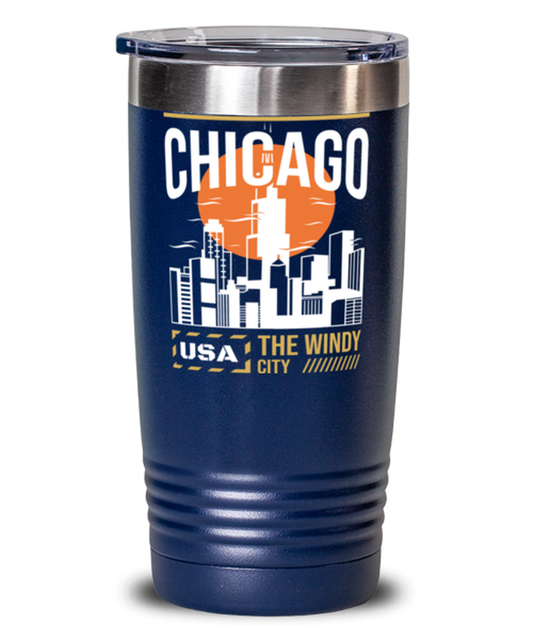 Chicago, blue Tumbler 20oz. Model 60082