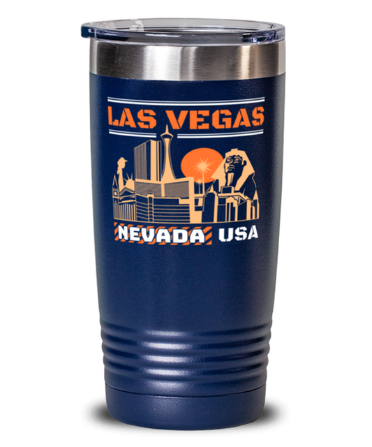 Las Vegas, blue Tumbler 20oz. Model 60082