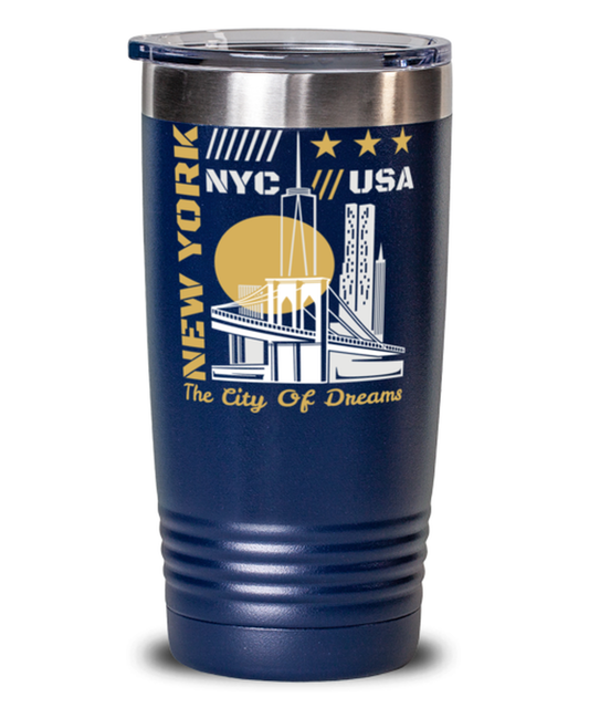 New York, blue Tumbler 20oz. Model 60082