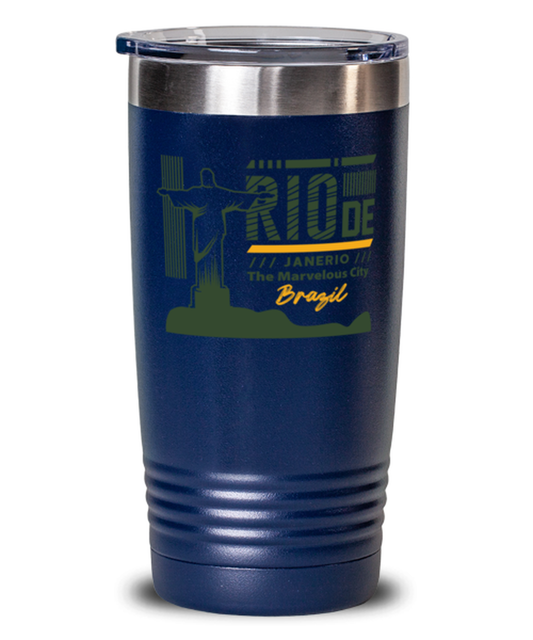 Rio de Janerio, blue Tumbler 20oz. Model 60082